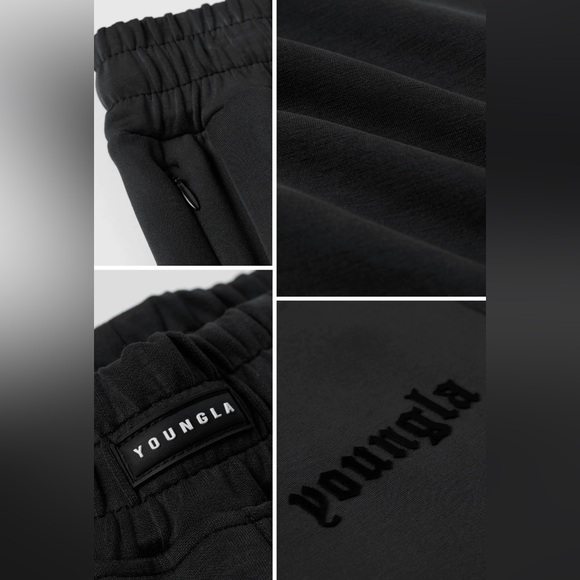 YoungLA 2141, Soft AF No Cuff Sweats, Charcoal, Size XXL, NWT - Picture 6 of 7